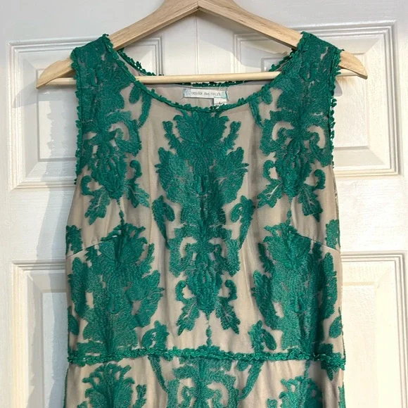 Chelsea & Violet | Dresses | Chelsea Violet Green And Nude Lace Dress |  Poshmark